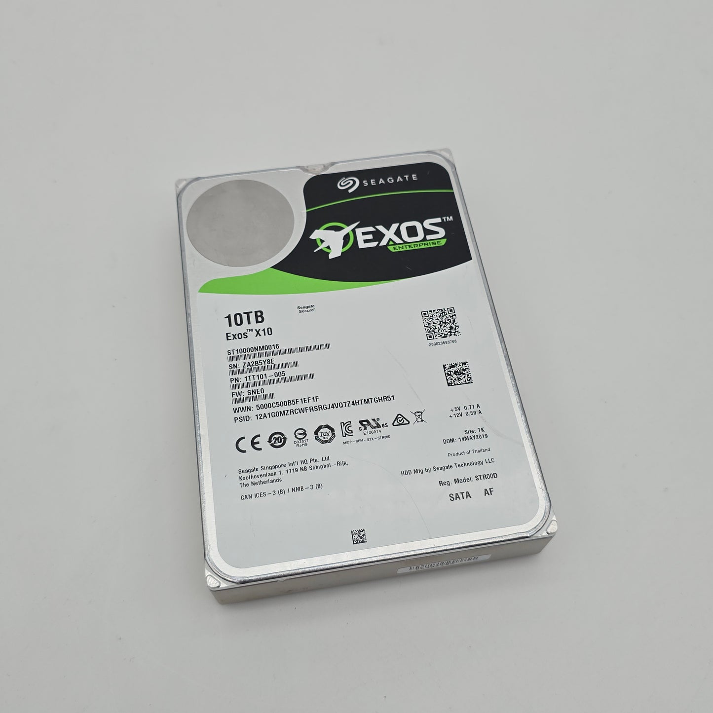 Seagate Exo Enterprise X10 10TB Hard Drive Storage HDD, DEAD, For Parts/As Is