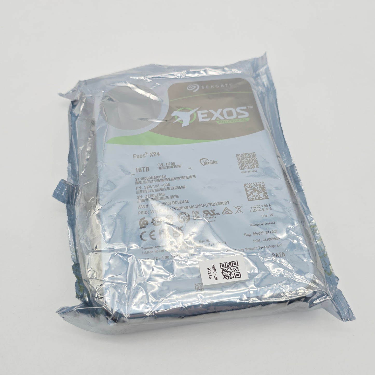 Seagate Exos X24 16TB, SATA Internal Hard Drive HDD Storage