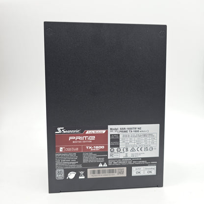 Seasonic Prime TX-1600 Noctua Edition 1600W 80+ Titanium, Fully Modular Gaming Power Supply PSU