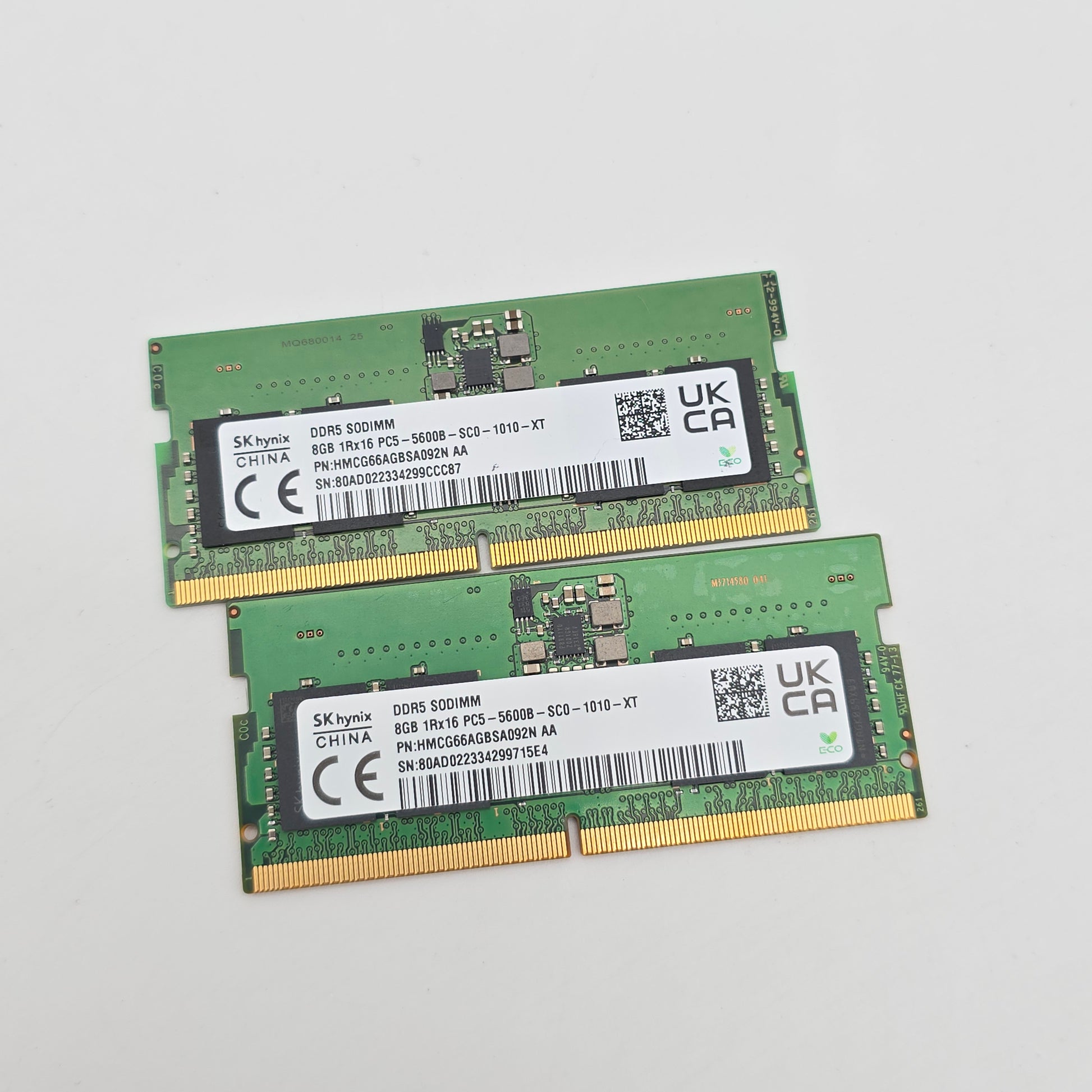 SK Hynix 16GB DDR5, 5600MHz, SODIMM Laptop Memory RAM (2x8GB)