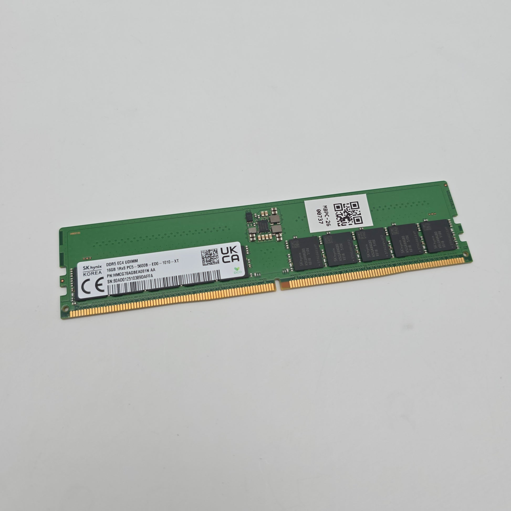 SK Hynix 16GB DDR5, 5600MHz, UDIMM Server Workstation Memory RAM