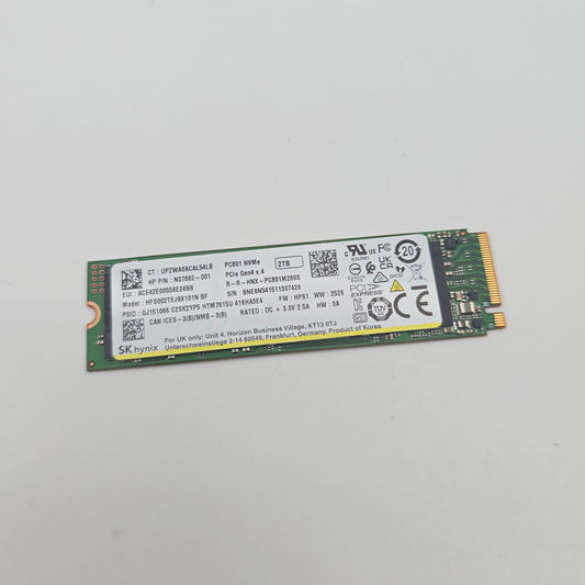 SK Hynix PC801 2TB M.2 NVMe Gen4 SSD, Internal Gaming Solid State Drive Storage SSD