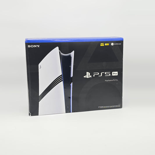 PlayStation 5 Pro packaging with Sony logo on a white background