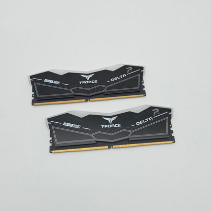 Teamgroup T-Force Delta Black 32GB DDR5, 6000MHz, CL38-38-38-78, Desktop Gaming Memory RAM (2x16GB)