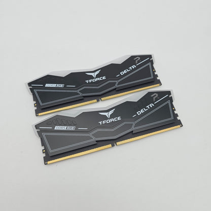 TeamGroup T-Force Delta R 16GB DDR5, 6000MHz, CL38-38-38-78, Desktop Gaming Memory RAM (2x8GB)