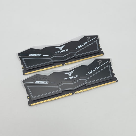 TeamGroup T-Force Delta R 16GB DDR5, 6000MHz, CL38-38-38-78, Desktop Gaming Memory RAM (2x8GB)
