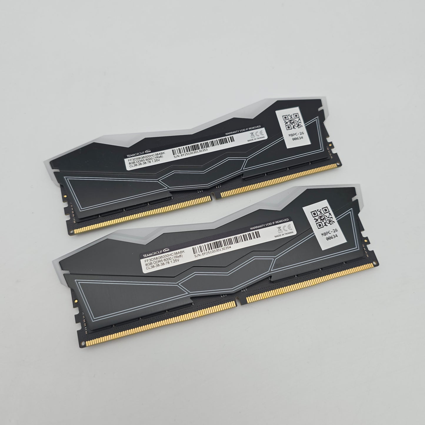 TeamGroup T-Force Delta R 16GB DDR5, 6000MHz, CL38-38-38-78, Desktop Gaming Memory RAM (2x8GB)