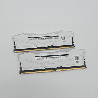 TeamGroup T-Force Delta R 16GB White DDR5, 6000MHz, CL38-38-38-78, Desktop Gaming Memory RAM (2x8GB)