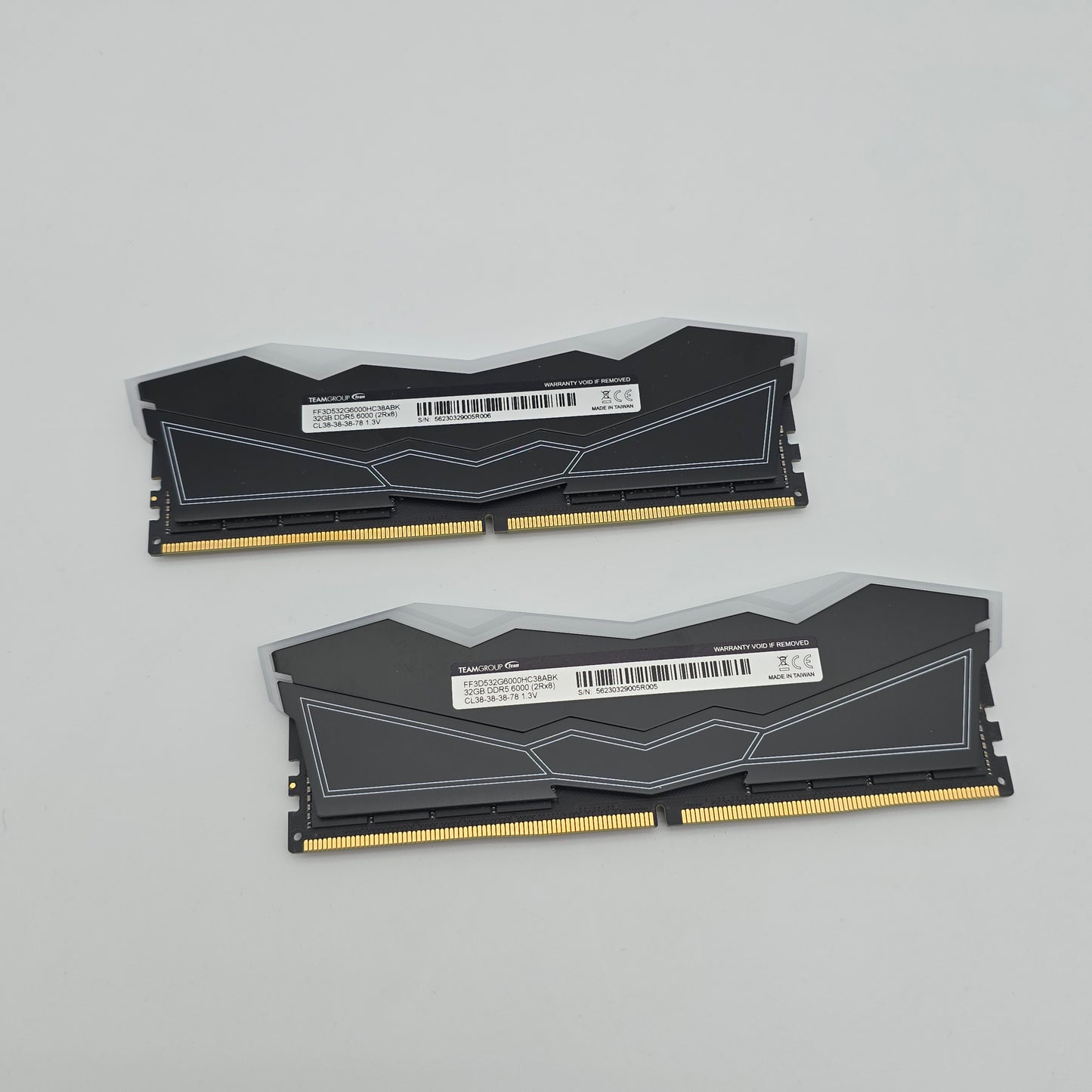 Teamgroup T-Force Delta R 64GB DDR5, 6000MHz, CL38-38-38-78, Desktop Gaming Memory RAM (2x32GB)