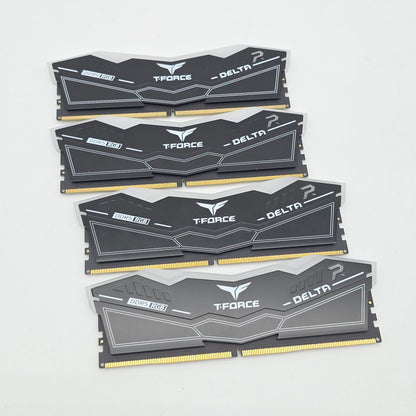 TeamGroup T-Force Delta RGB 64GB DDR5, 6400MHz, CL40-40-40-84, Desktop Gaming Memory RAM (4x16GB)