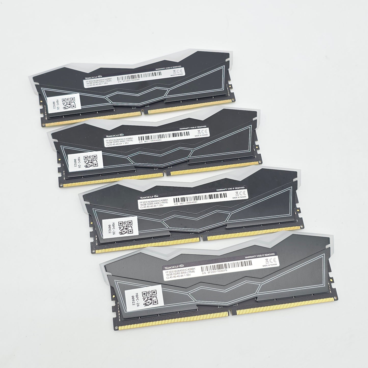 TeamGroup T-Force Delta RGB 64GB DDR5, 6400MHz, CL40-40-40-84, Desktop Gaming Memory RAM (4x16GB)