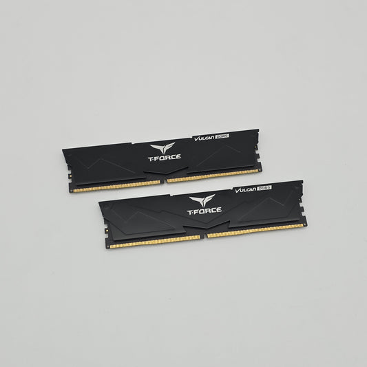 Teamgroup T-Force Vulcan 32GB DDR5, 6000MHz, 2x16GB, CL38-46-46-76, Gaming Desktop Memory RAM (2x16GB)
