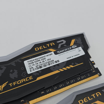 Teamgroup Delta ASUS TUF DDR4 32GB RAM, 2x16GB 3200MHz Computer Memory PC, CL16-18-18-38