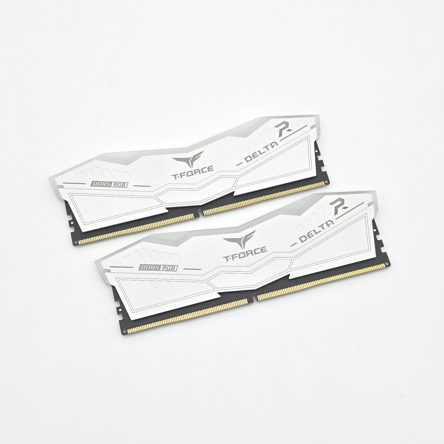 Teamgroup TForce Delta White RGB 32GB DDR5 RAM, 7600MHz, CL36-46-46-84, 2x16GB Desktop Gaming Memory