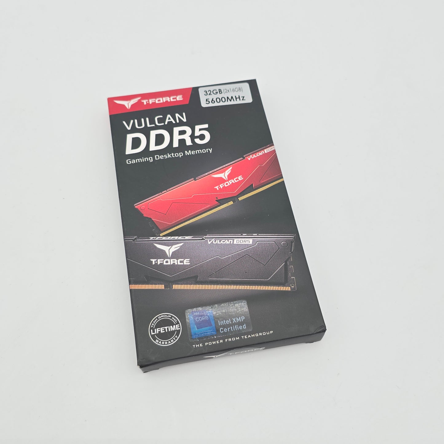Teamgroup T-Force Vulcan 32GB DDR5, 5600MHz, CL32-36-36-76, Desktop Gaming Memory RAM (2x16GB)