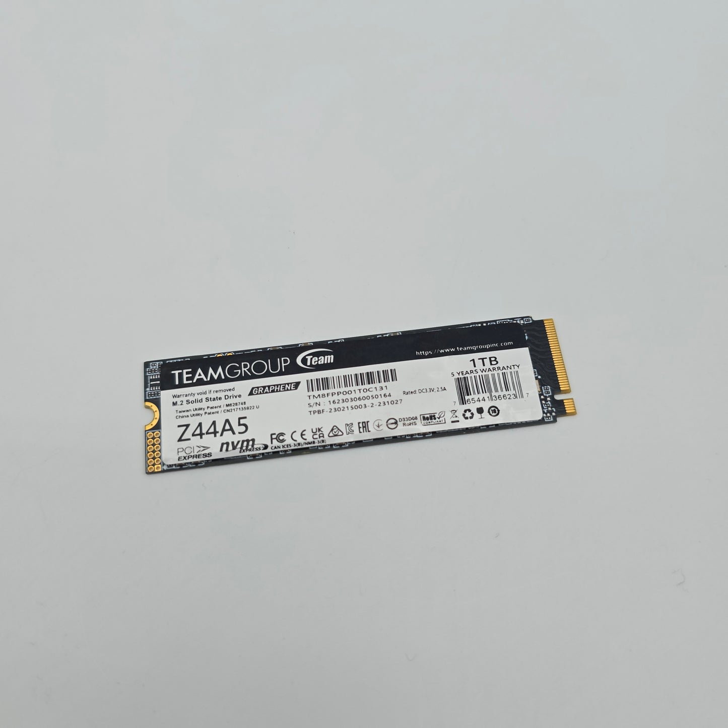 Teamgroup T-Force Z44A5 1TB, M.2 NVMe SSD Storage
