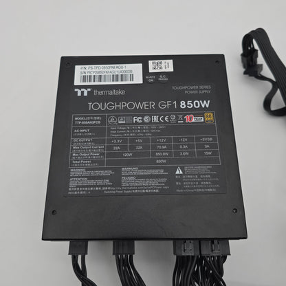 Thermaltake Toughpower GF1 850W 80+ Gold, Fully Modular Gaming Power Supply PSU