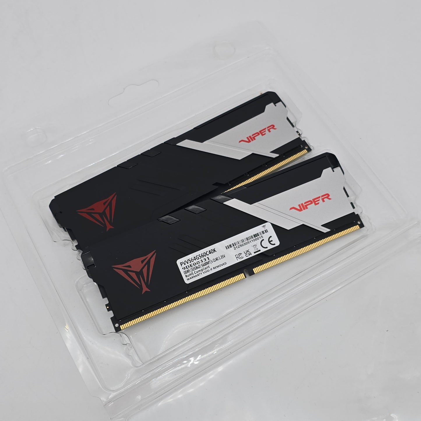 Patriot Viper 64GB DDR5 RAM 5600MHz, CL40, 2x32GB Memory Kit