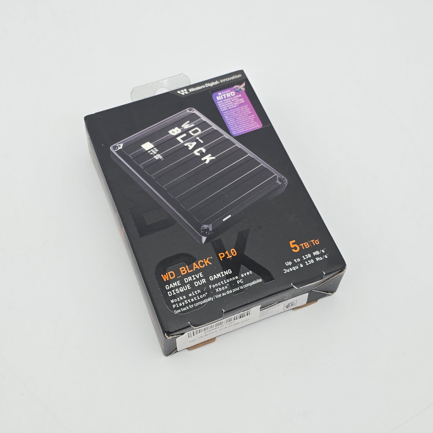 WD Black P10 5TB Game Drive for PC, Xbox, Playstation, External USB Hard Drive