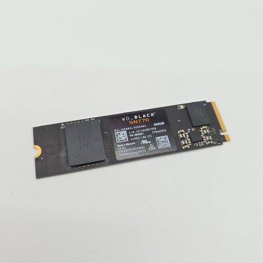 WD Black SN770 500GB M.2 NVMe SSD, Internal Gaming Solid State Drive Storage