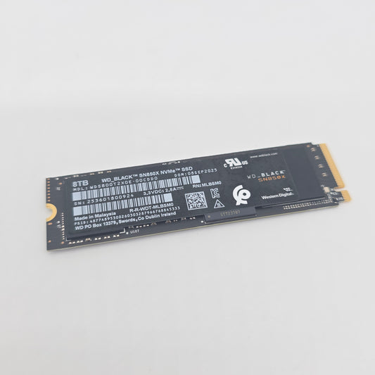 WD Black SN850X 8TB M.2 NVMe Gen4 SSD, Internal Gaming Solid State Drive Storage