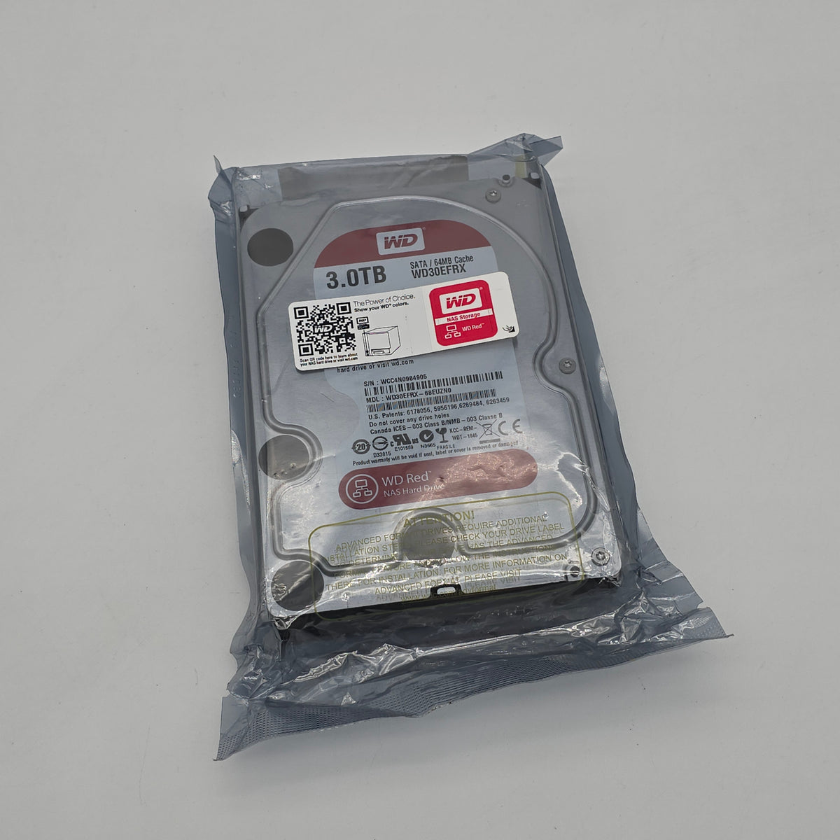 WD Red 3TB SATA 3.5" HDD, Internal Hard Drive HDD Storage