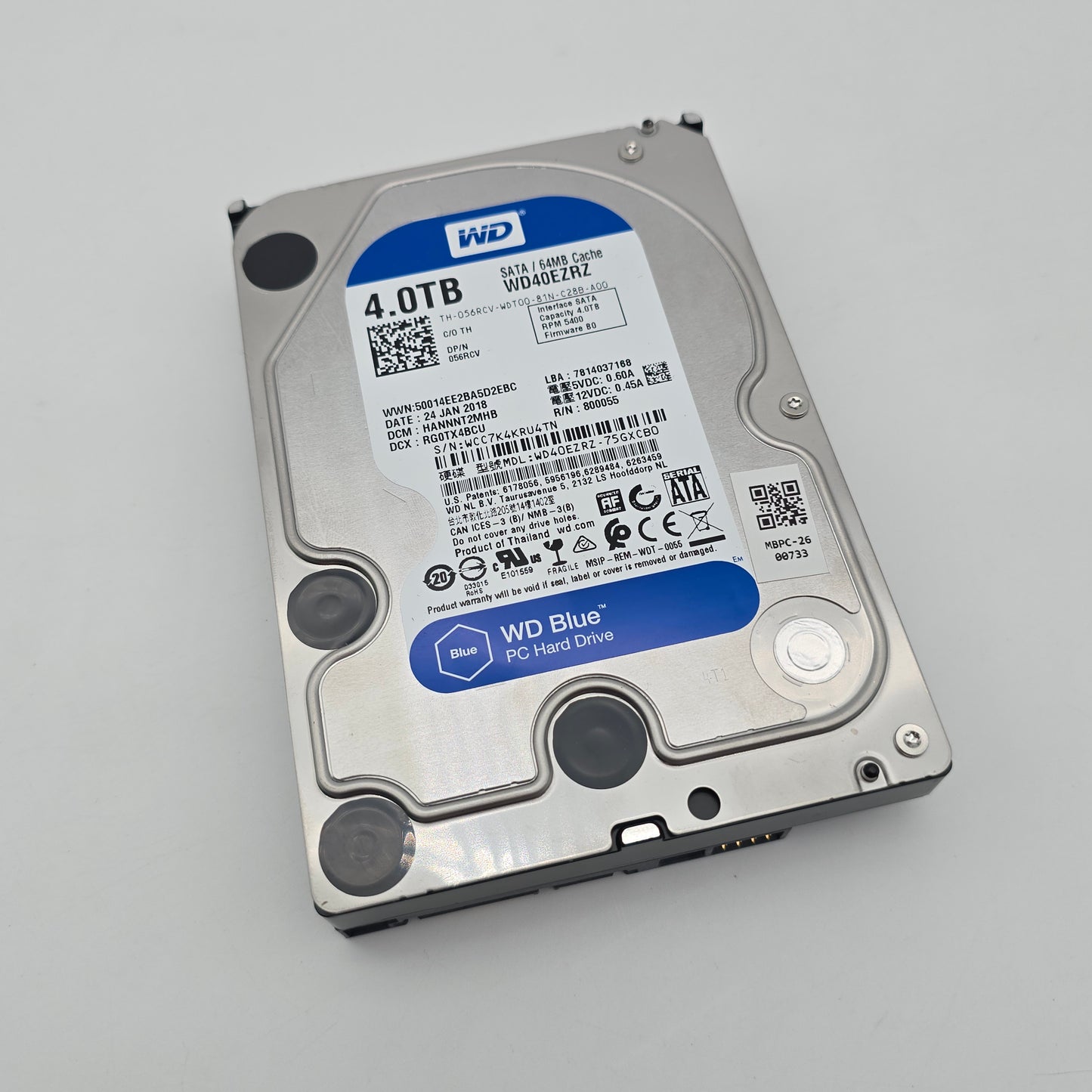 Western Digital WD Blue 4TB SATA 3.5", Internal Hard Drive HDD Storage