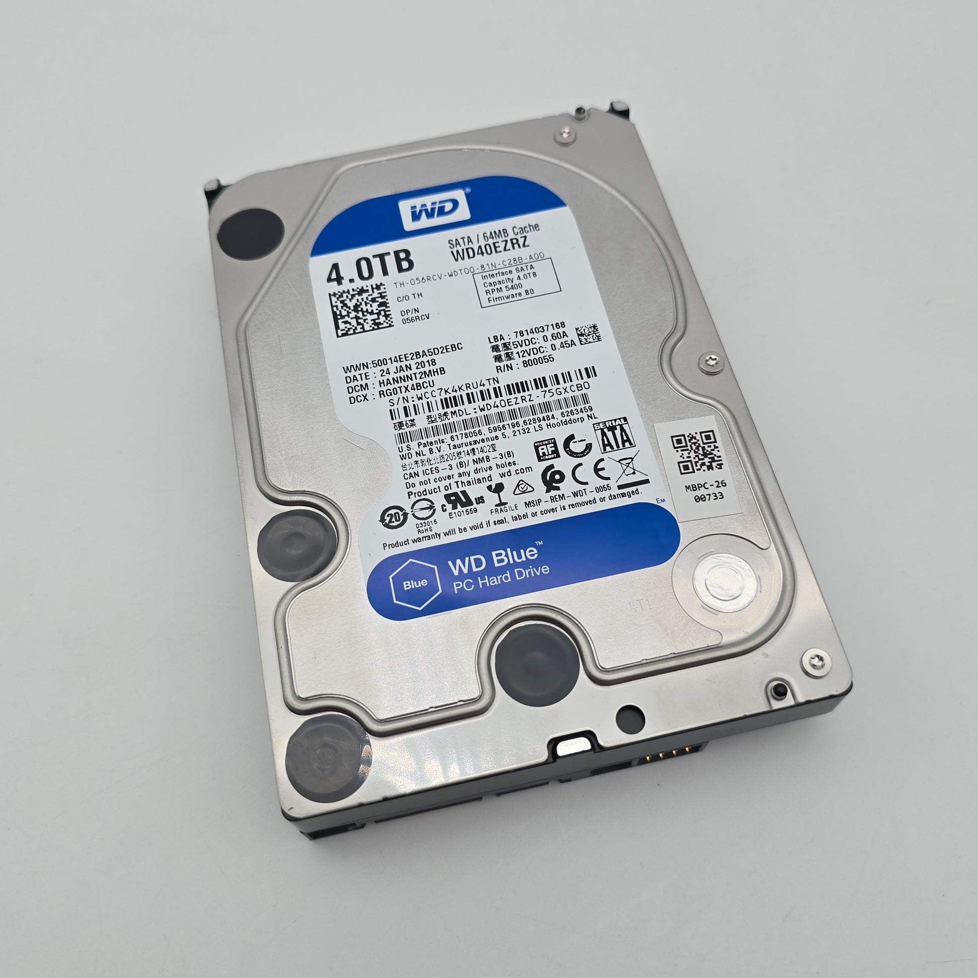 Western Digital WD Blue 4TB SATA 3.5", Internal Hard Drive HDD Storage