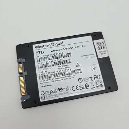 Western Digital WD Blue SA510 2TB SATA 2.5" SSD, Internal Gaming Solid State Drive Storage