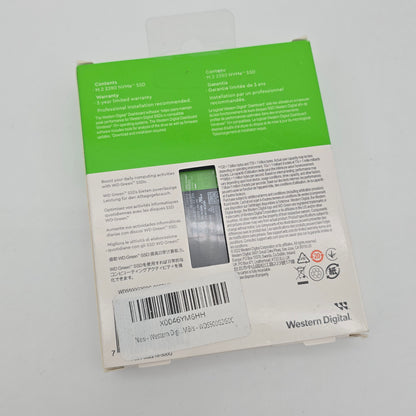 Western Digital WD Green SN350 500GB, M.2 NVMe SSD Internal Gaming Solid State Drive Storage