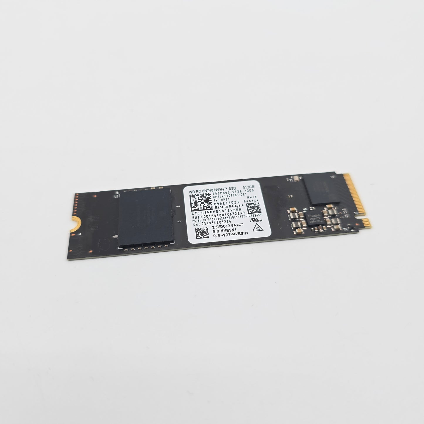 Western Digital WD PC SN740 512GB, M.2 NVMe SSD Storage