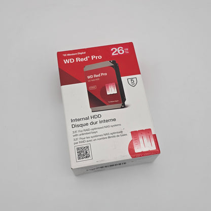 Western Digital WD Red Pro 26TB, Internal SATA HDD Storage