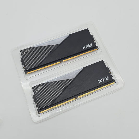32GB DDR5 XPG Lancer Black RGB RAM, 2x16GB 6000MHz CL40 Desktop Memory