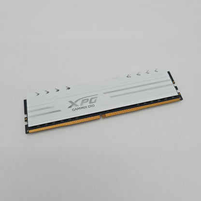 XPG Gammix D10 White 8GB DDR4, 3000MHz, CL16-20-20, Desktop Gaming Memory RAM (1x8GB)