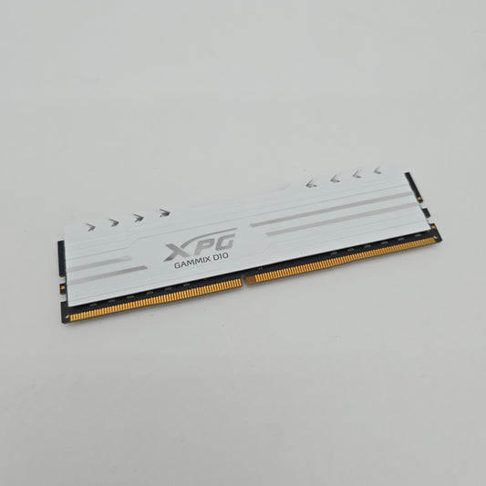 XPG Gammix D10 White 8GB DDR4, 3000MHz, CL16-20-20, Desktop Gaming Memory RAM (1x8GB)