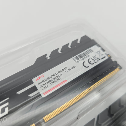 16GB DDR4 RAM XPG 3600MHz Gammix D10, 2x8GB Sticks CL18-22-22